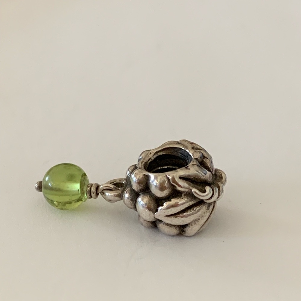 Retired Pandora sterling silver Grapes with dangle